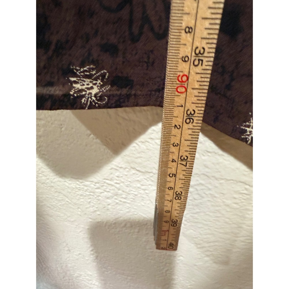 Sigrid Olsen Sport Brown Abstract Floral‎ Shift Dress Sleeveless Petite 4 90s - Picture 6 of 9